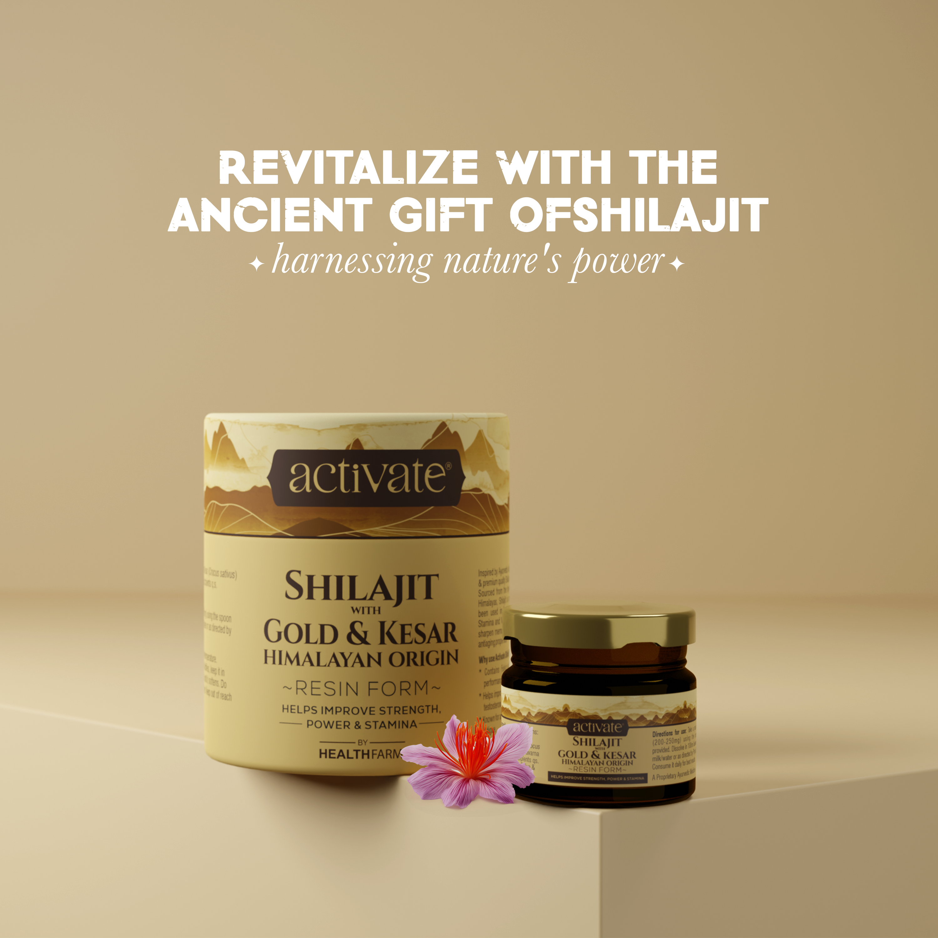 Activate Shilajit with Gold & Kesar – 20g –  Himalayan Origin